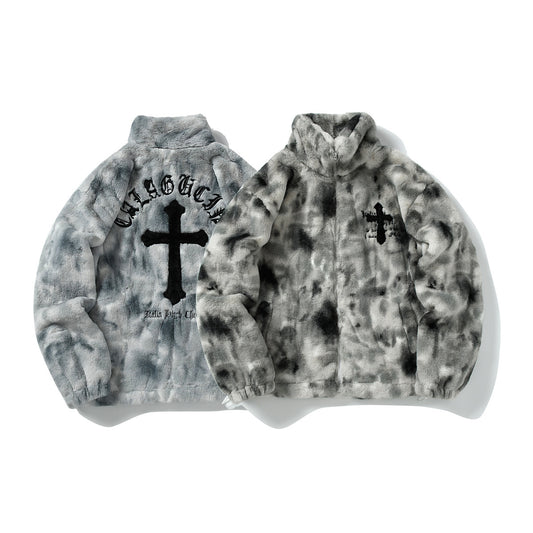 Faux Fur Coat "Cross Fleece" by RocketsApparel